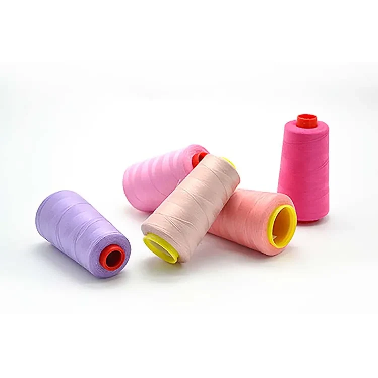 TFO-dyed polyester sewing thread